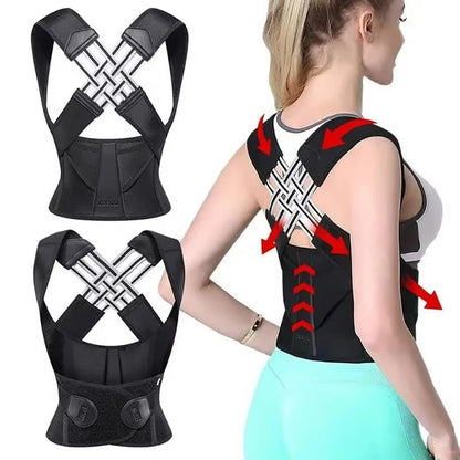 HAYAL PosturePro: Customizable Shoulder & Back Support with Camel Straps – Posture Corrector for Men & Women