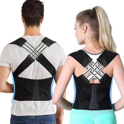 HAYAL PosturePro: Customizable Shoulder & Back Support with Camel Straps – Posture Corrector for Men & Women