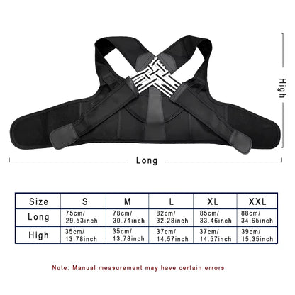 HAYAL PosturePro: Customizable Shoulder & Back Support with Camel Straps – Posture Corrector for Men & Women